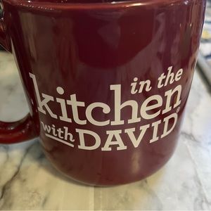 QVC David Vendable, in the kitchen with David happy dance mug